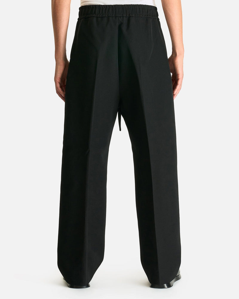 [Clove]★Wide Fit Pants Drawstring Wide Leg Pant in Black – SVRN