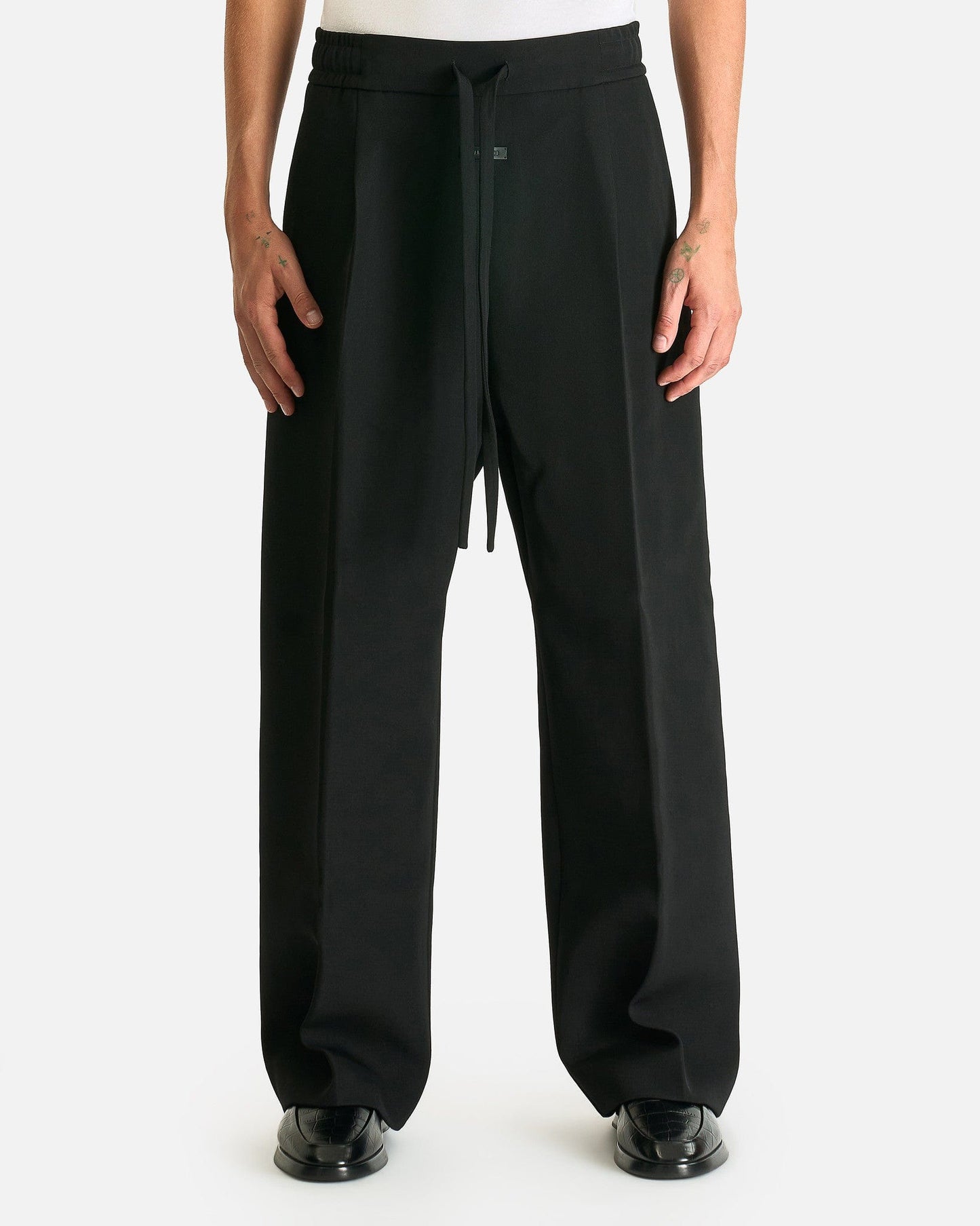 Fear of God Men's Jeans Drawstring Wide Leg Pant in Black