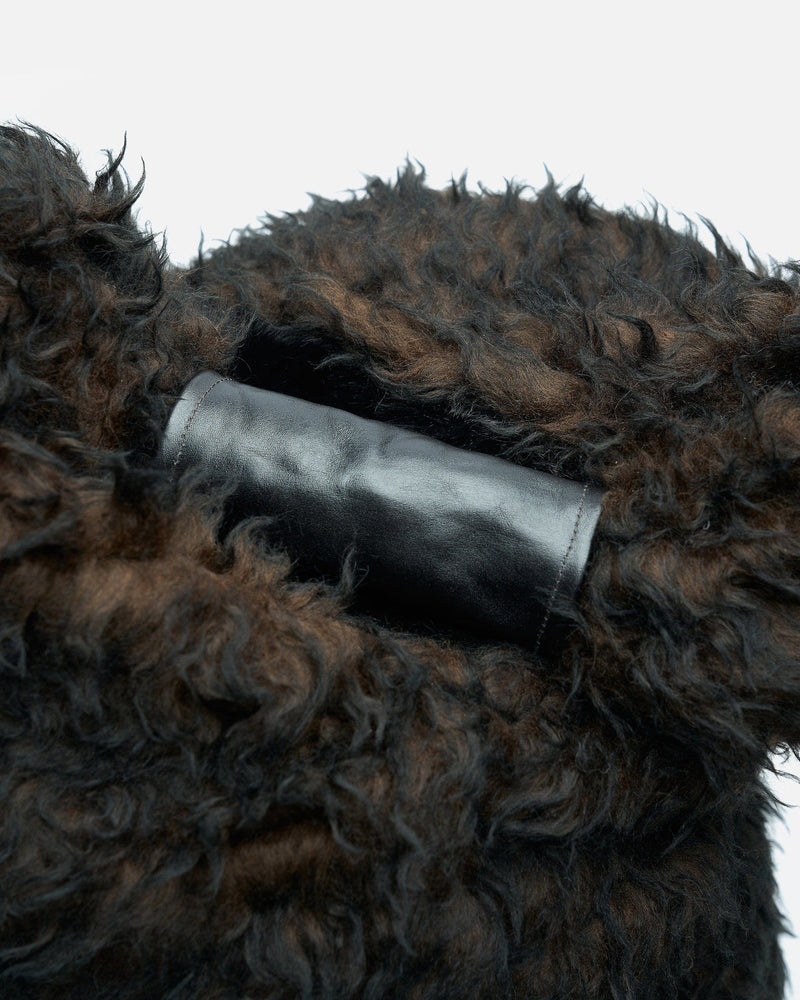 Our Legacy Men's Bags OS Drip Bag in Ombre Brown Hairy Wool