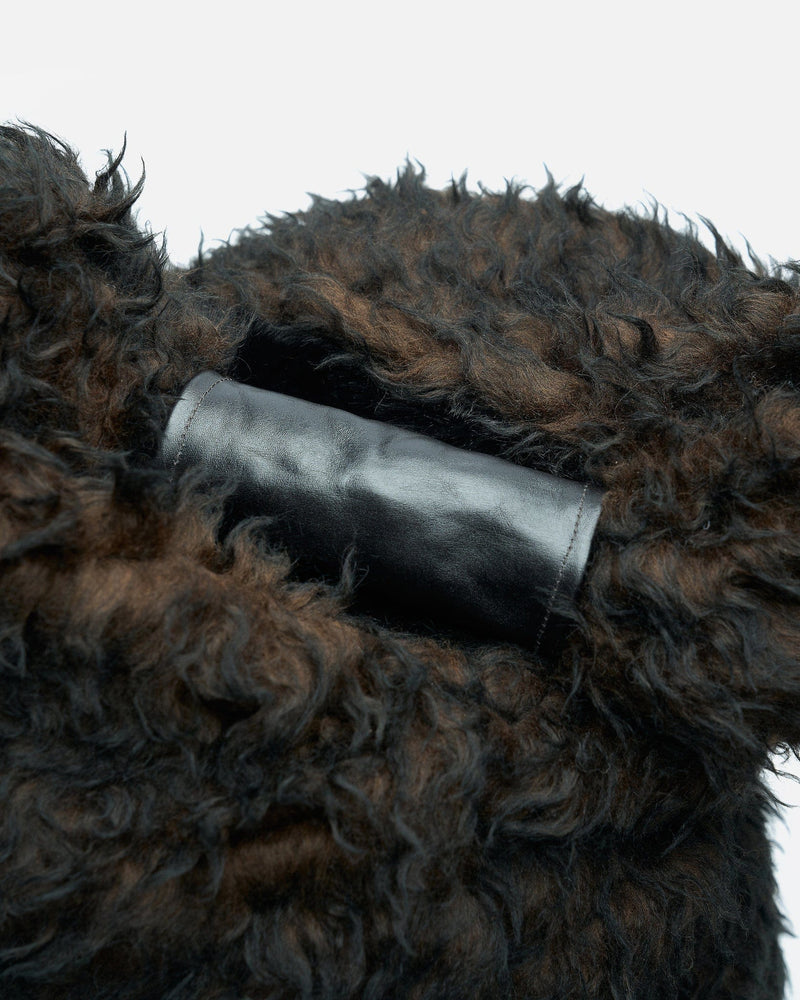 Our Legacy Men's Bags OS Drip Bag in Ombre Brown Hairy Wool