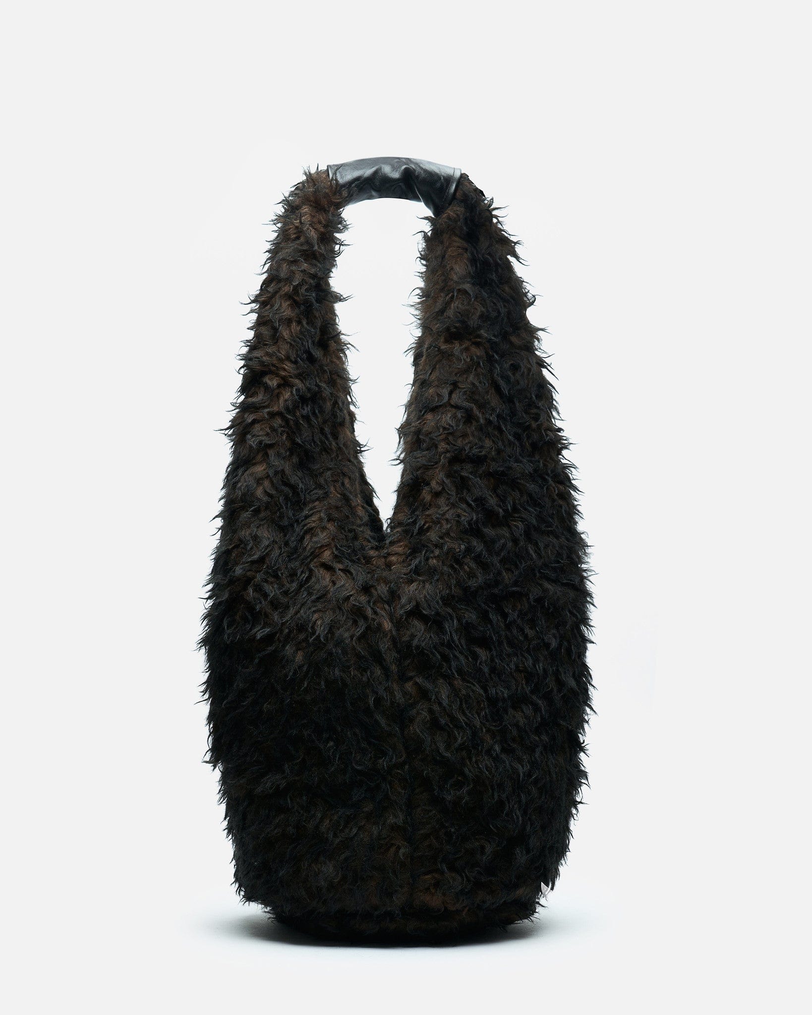 Our Legacy Men's Bags OS Drip Bag in Ombre Brown Hairy Wool