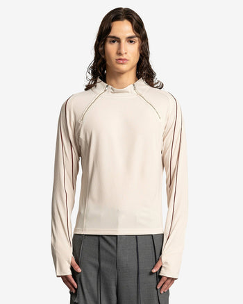 Dual Zip Long Sleeve in Beige/Brown – SVRN