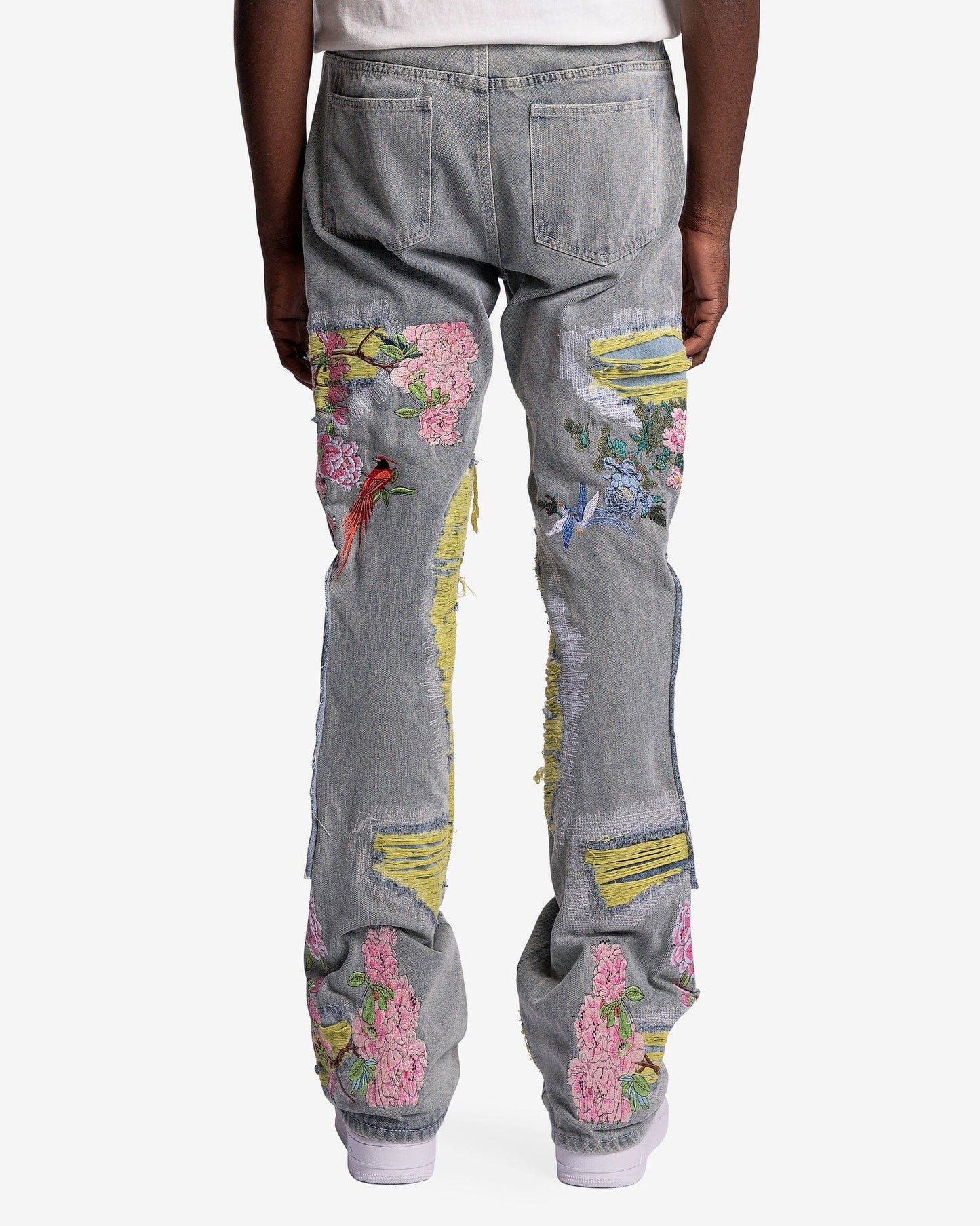 Who Decides War Men's Jeans Durhams Fusion Denim in Sky/Multi
