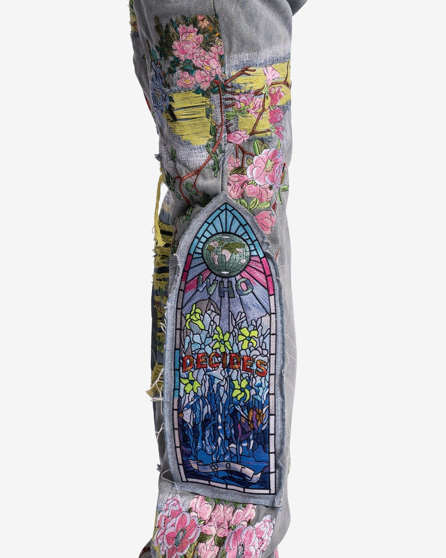 Who Decides War Men's Jeans Durhams Fusion Denim in Sky/Multi