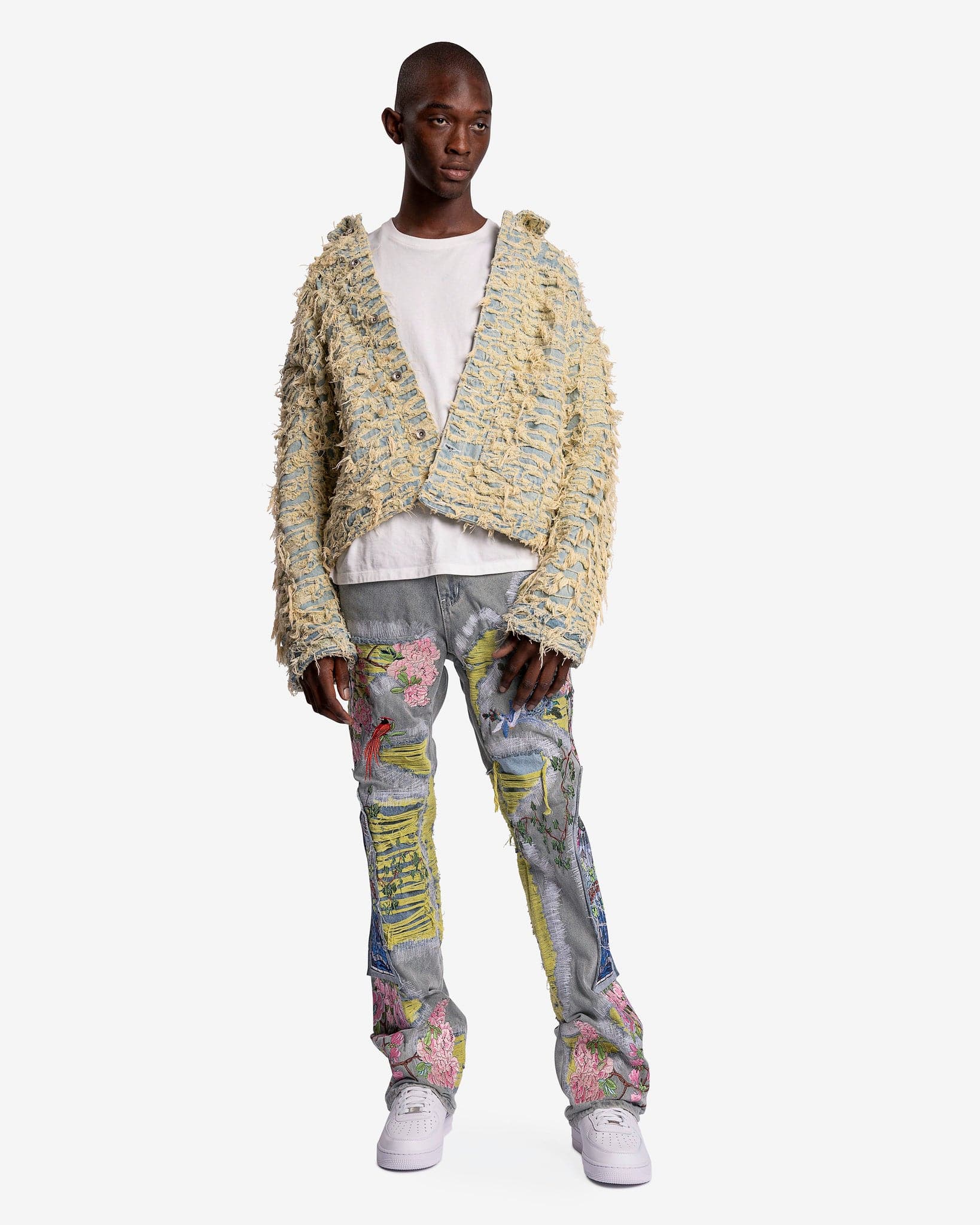Who Decides War Men's Jeans Durhams Fusion Denim in Sky/Multi