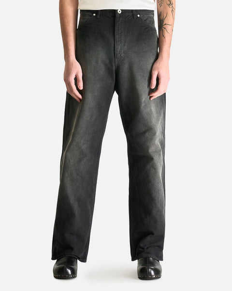 Dyed Organic Cotton Duck Painter Pants in Faded Black – SVRN