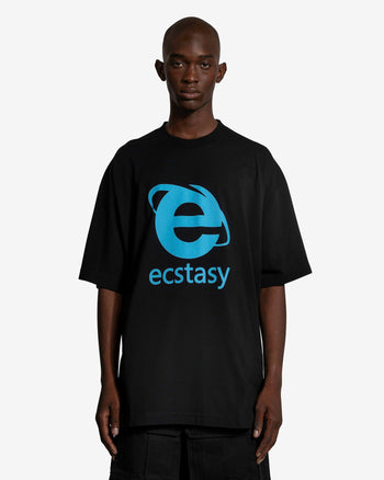 VETEMENTS Men's T-Shirts Ecstasy T-Shirt in Black