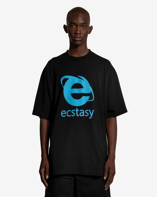 VETEMENTS Men's T-Shirts Ecstasy T-Shirt in Black