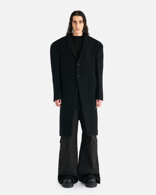 Rick Owens Men's Coat EDFU Coat in Black