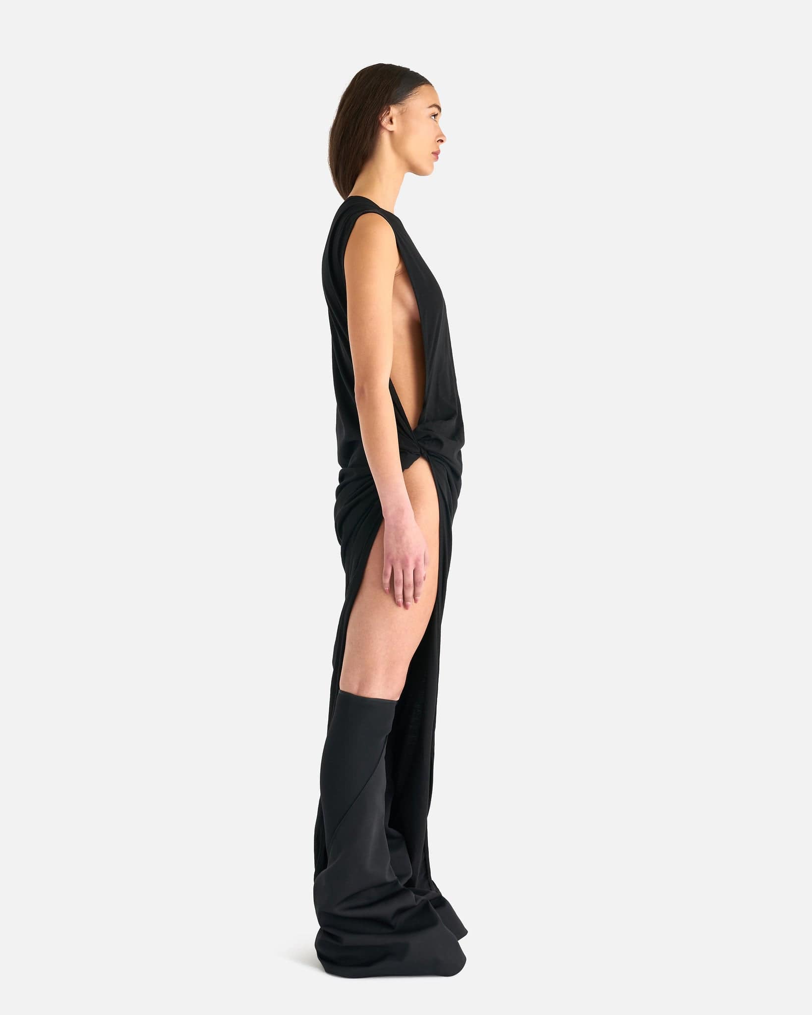 Rick Owens DRKSHDW Women Dresses O/S EDFU Gown in Black