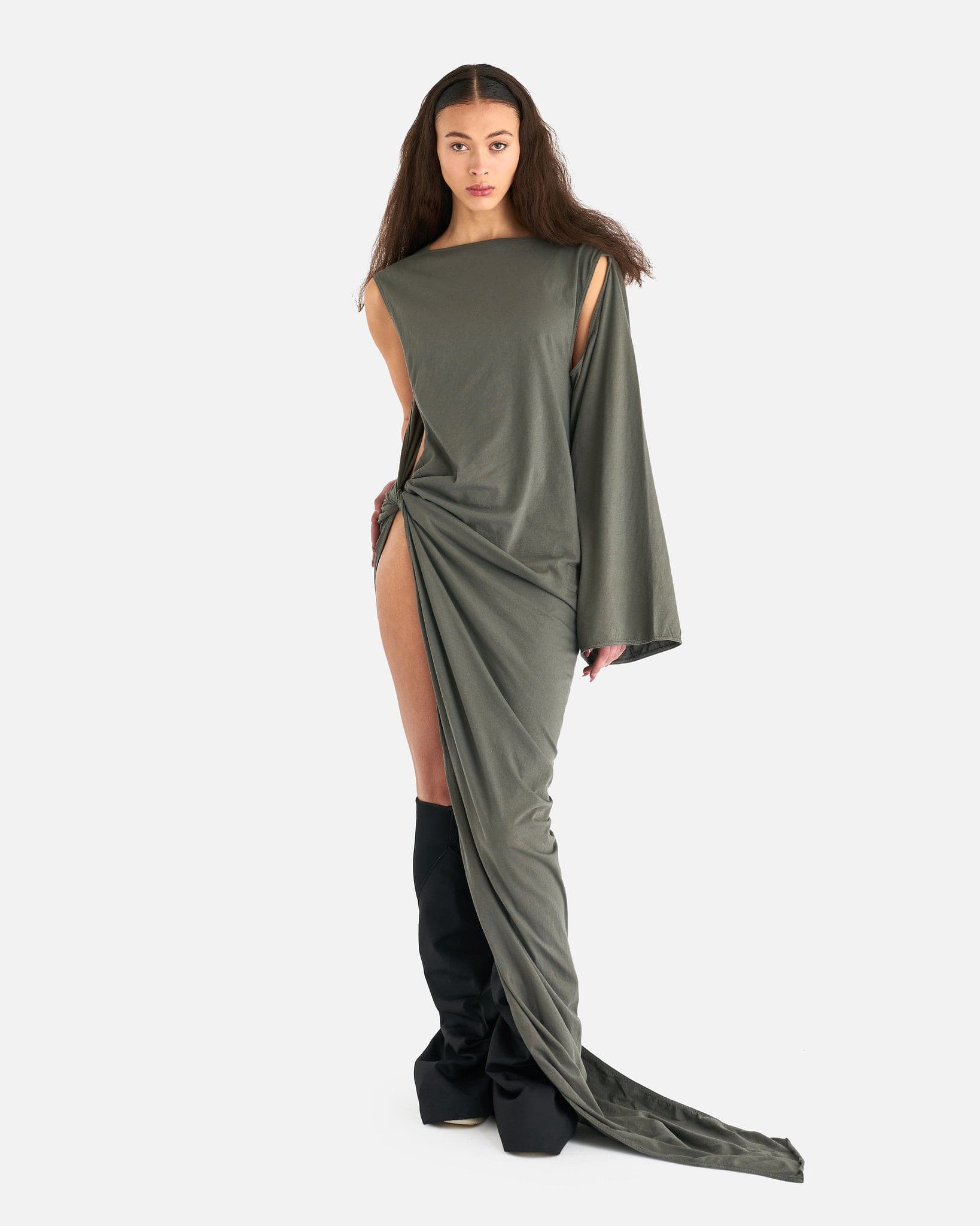 Rick Owens DRKSHDW Women Dresses O/S EDFU Gown in Hustler Blue
