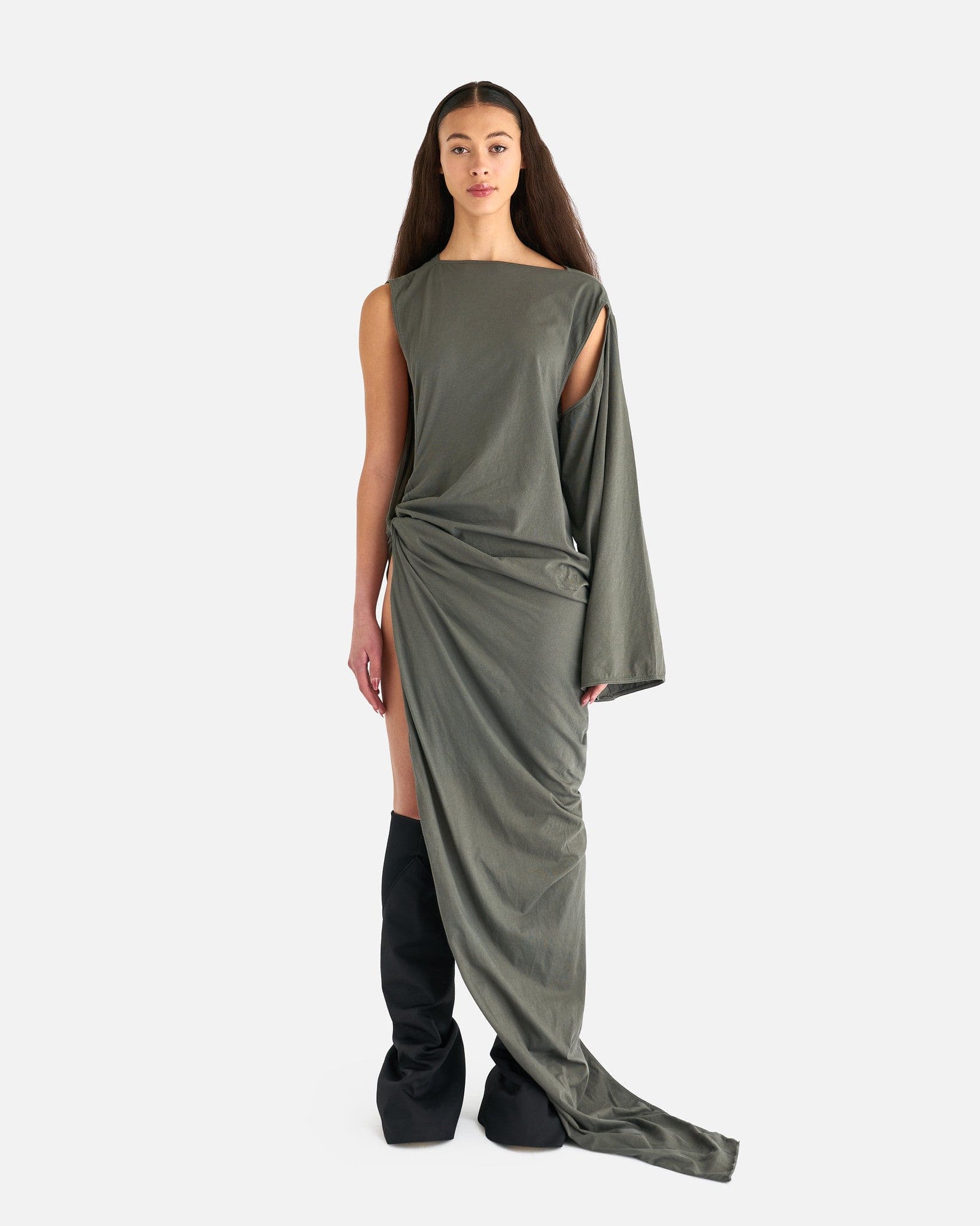 Rick Owens DRKSHDW Women Dresses O/S EDFU Gown in Hustler Blue