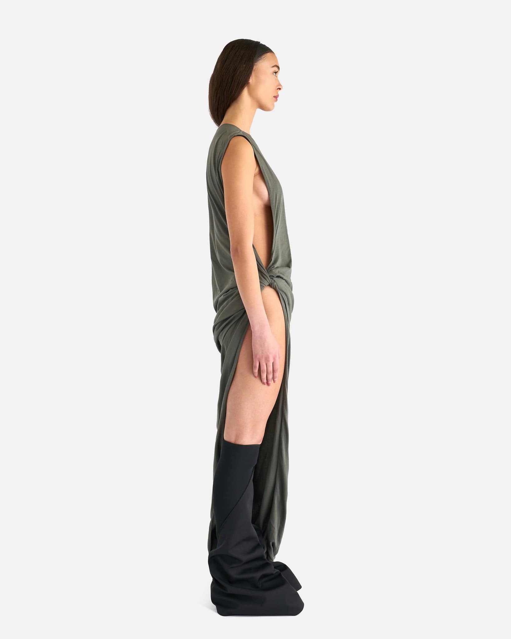 Rick Owens DRKSHDW Women Dresses O/S EDFU Gown in Hustler Blue