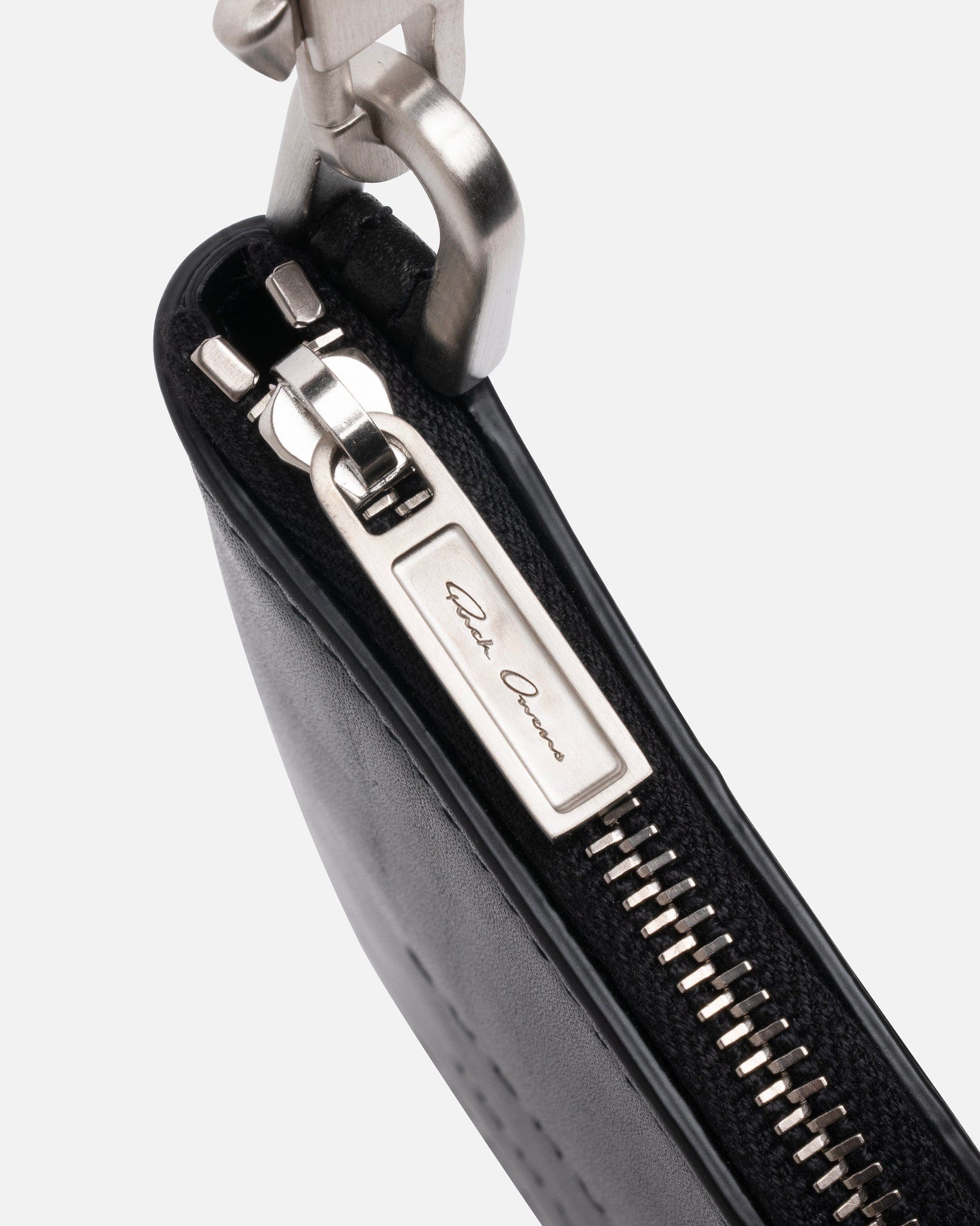 Rick Owens Leather Goods EDFU Neck Wallet in Black