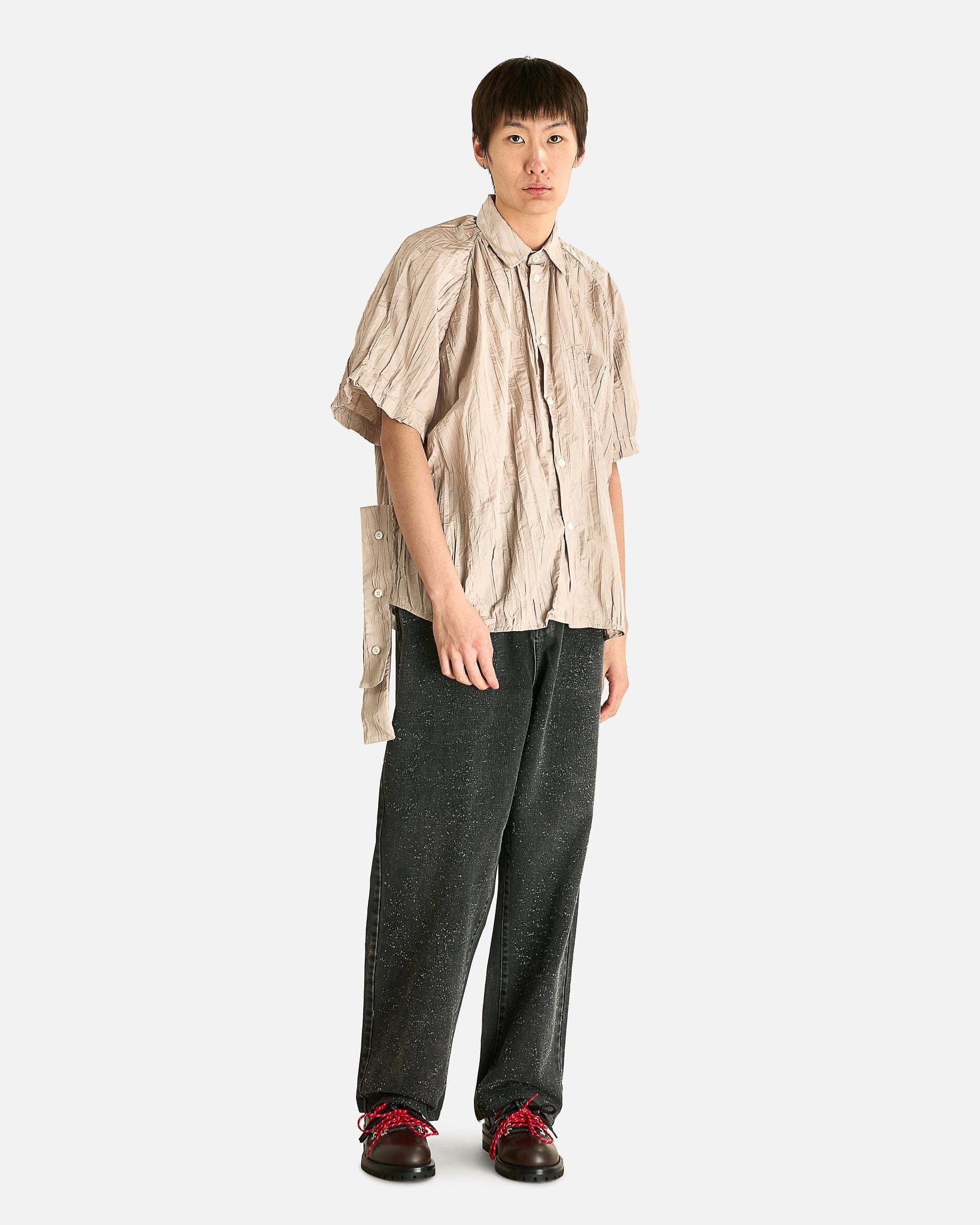 ナマチェコ　ニットポロ NAMACHEKO(ナマチェコ) 23SSTRIFA POLOポロシャツ ネイビー サイズ S