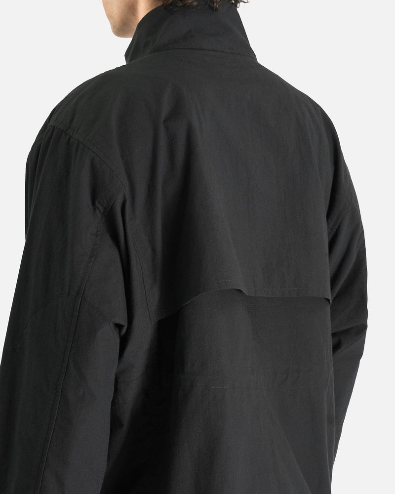Studio Nicholson Men's Jackets Elasticated Waist Jacket in Washed Black