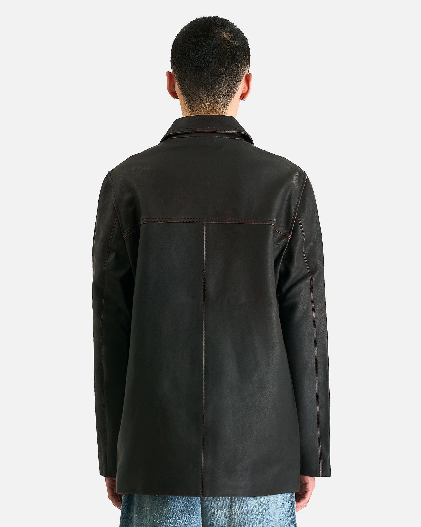 春のコレクション Elijah Leather Jacket in Black – SVRN ジャケット・アウター
