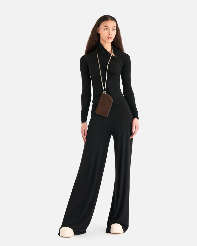 Rick Owens Lilies Women T-Shirts Elise Top in Black