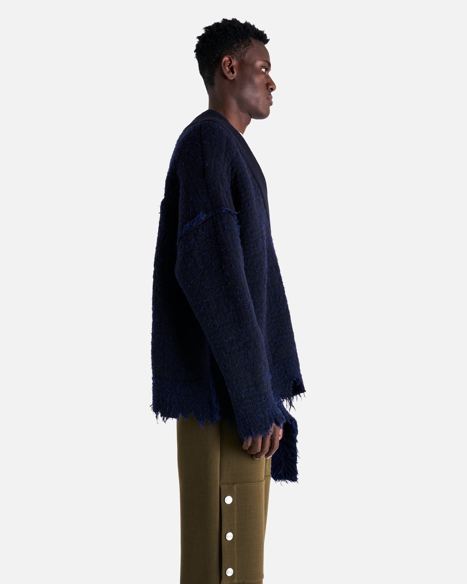 NAMACHEKO Men Sweaters S Elmet V-Neck in Navy