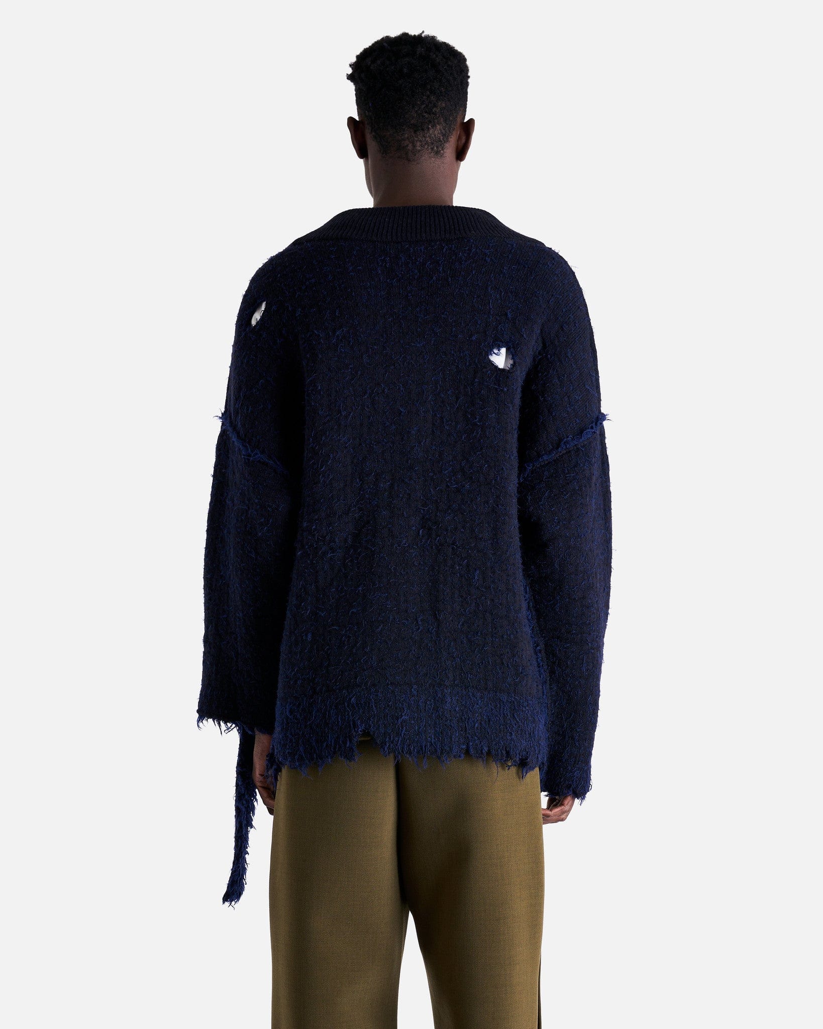 NAMACHEKO Men Sweaters S Elmet V-Neck in Navy