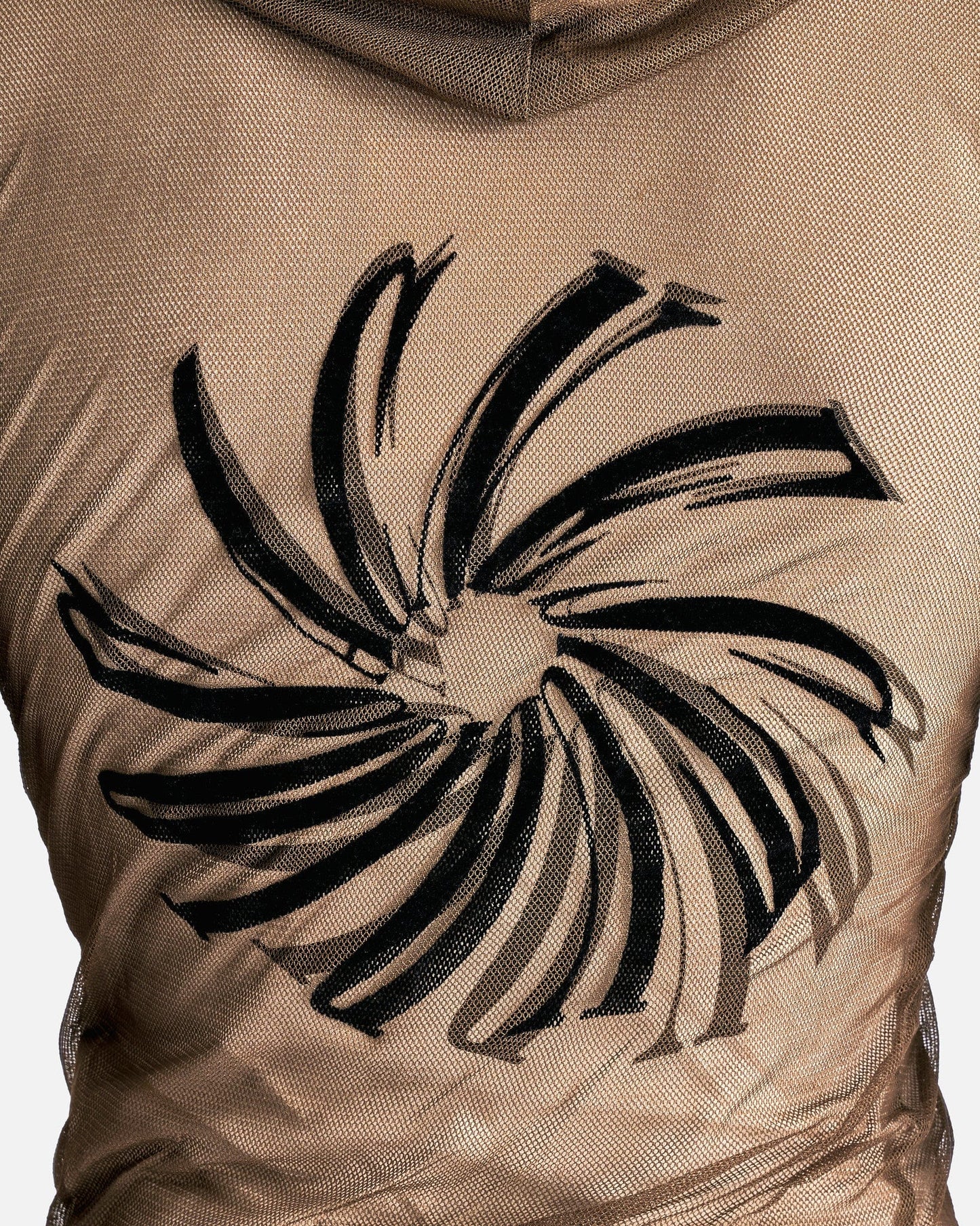 Acne Studios Men's Tops Elope Spin Logo Hood in Almond Brown