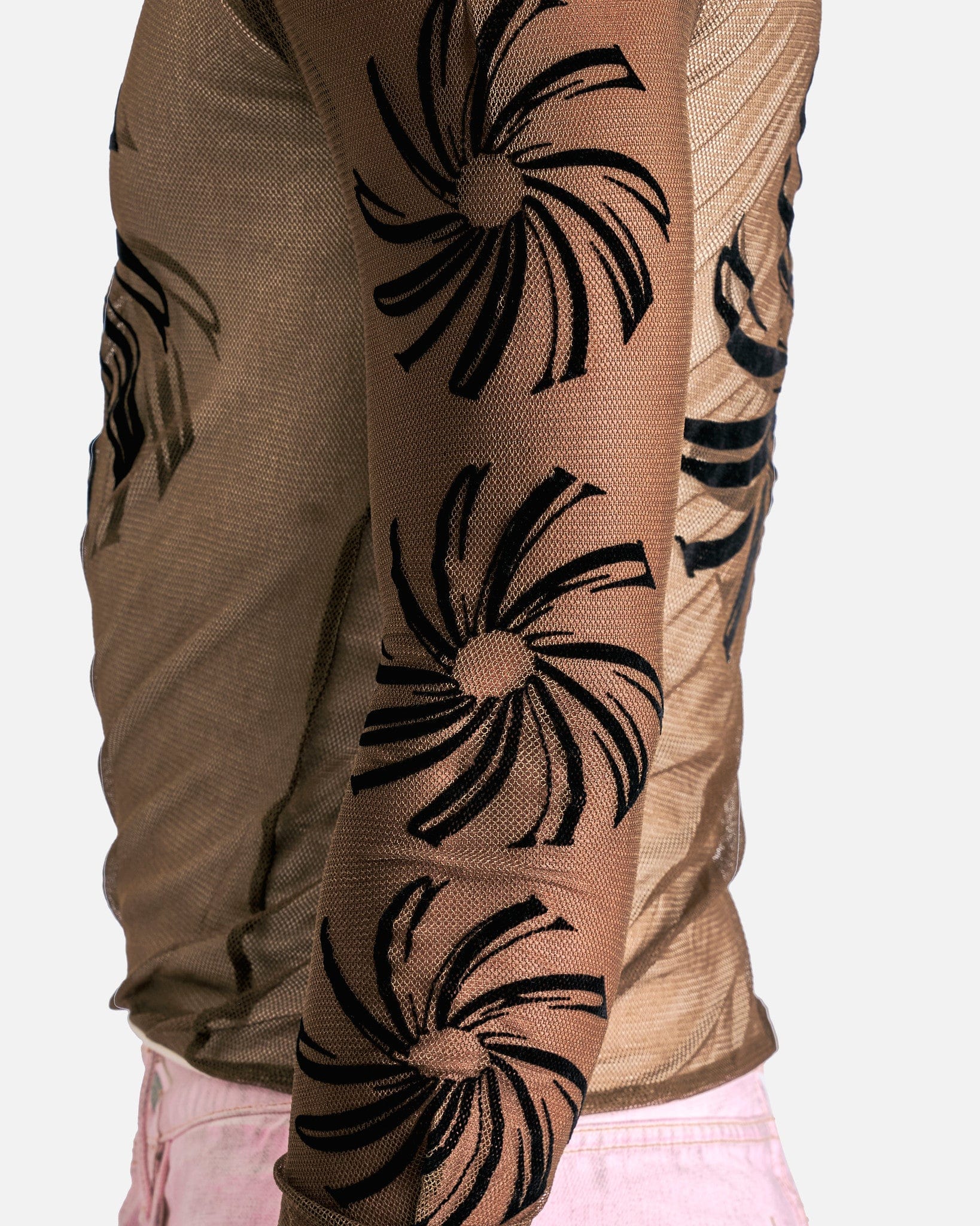 Acne Studios Men's Tops Elope Spin Logo Hood in Almond Brown