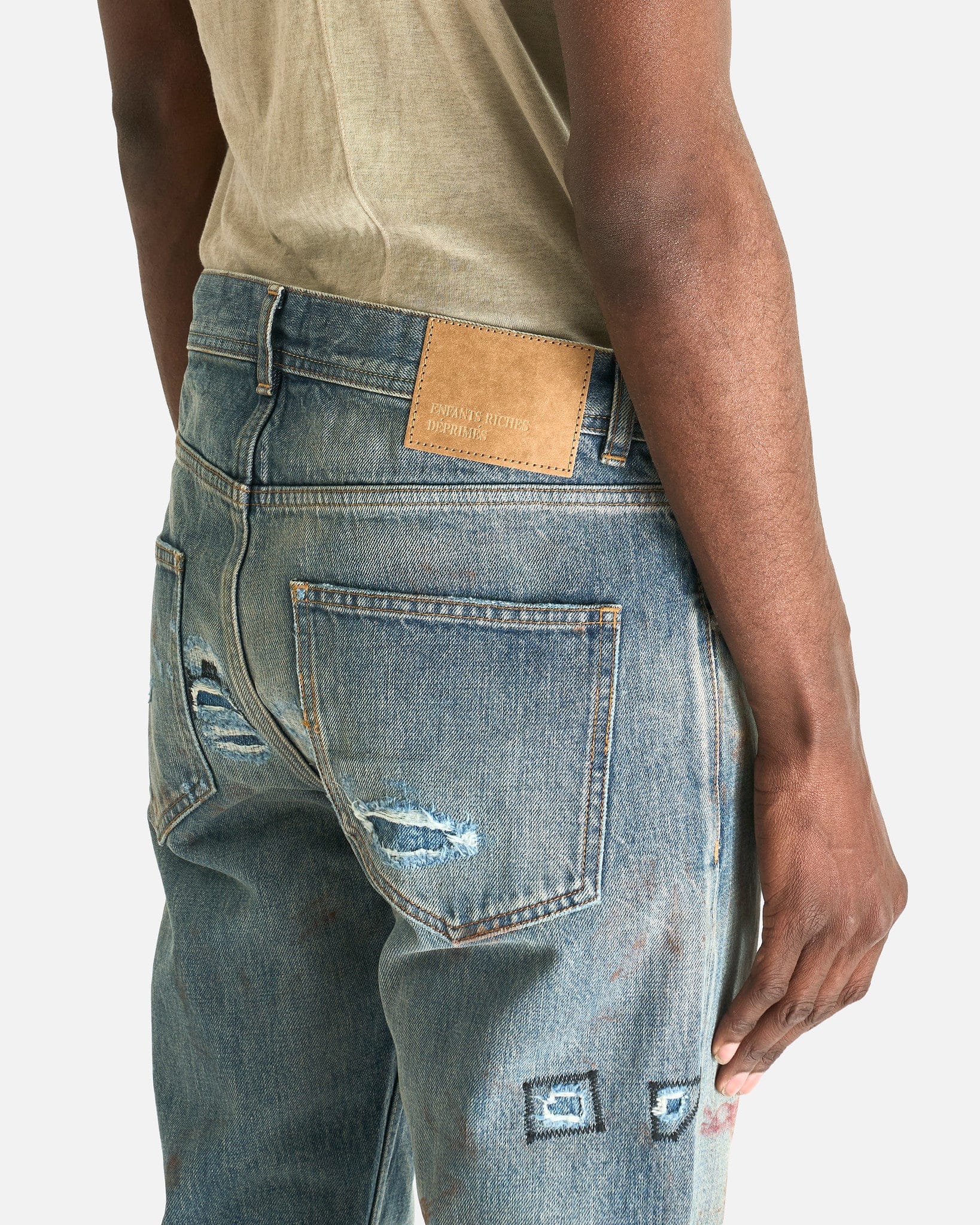 Enfants Riches Deprimes Men's Jeans Elvis Texas Flare Jeans in Antique Blue