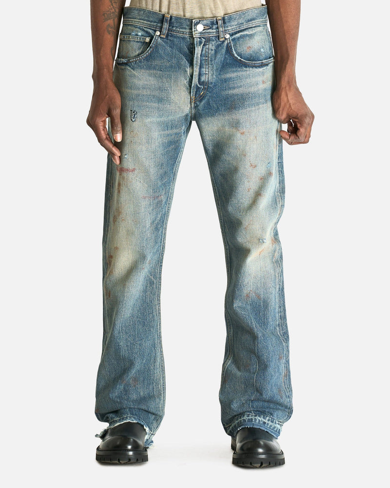 Enfants Riches Deprimes Men's Jeans Elvis Texas Flare Jeans in Antique Blue
