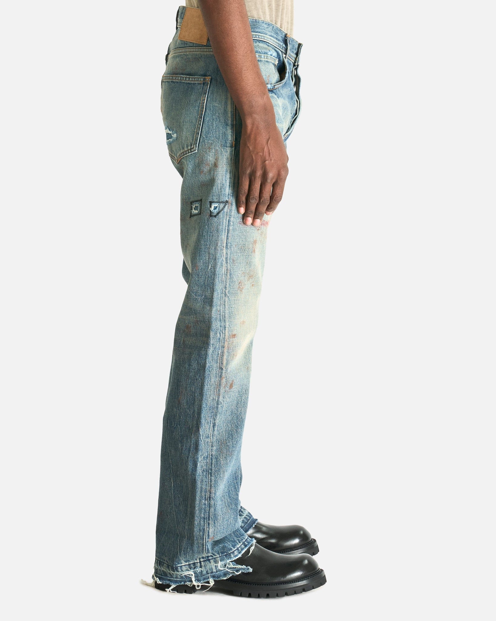 Elvis Texas Flare Jeans in Antique Blue – SVRN