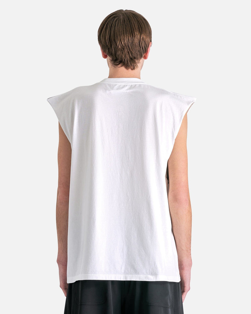 MM6 Maison Margiela Men's Tops Embrace Tank Top in White