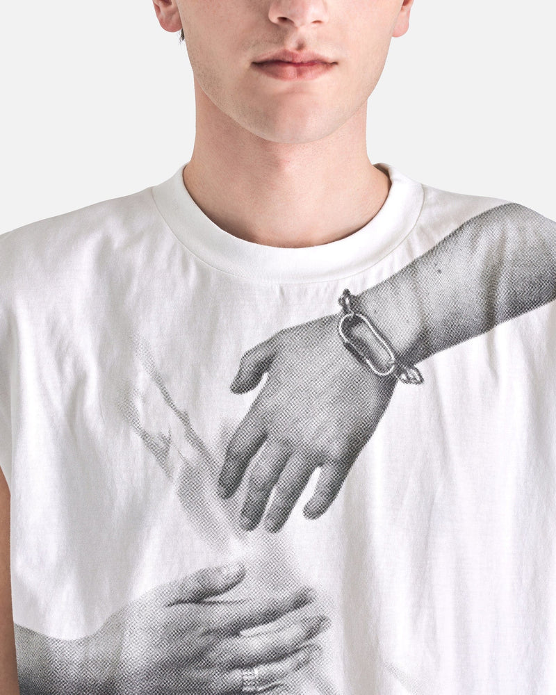 MM6 Maison Margiela Men's Tops Embrace Tank Top in White