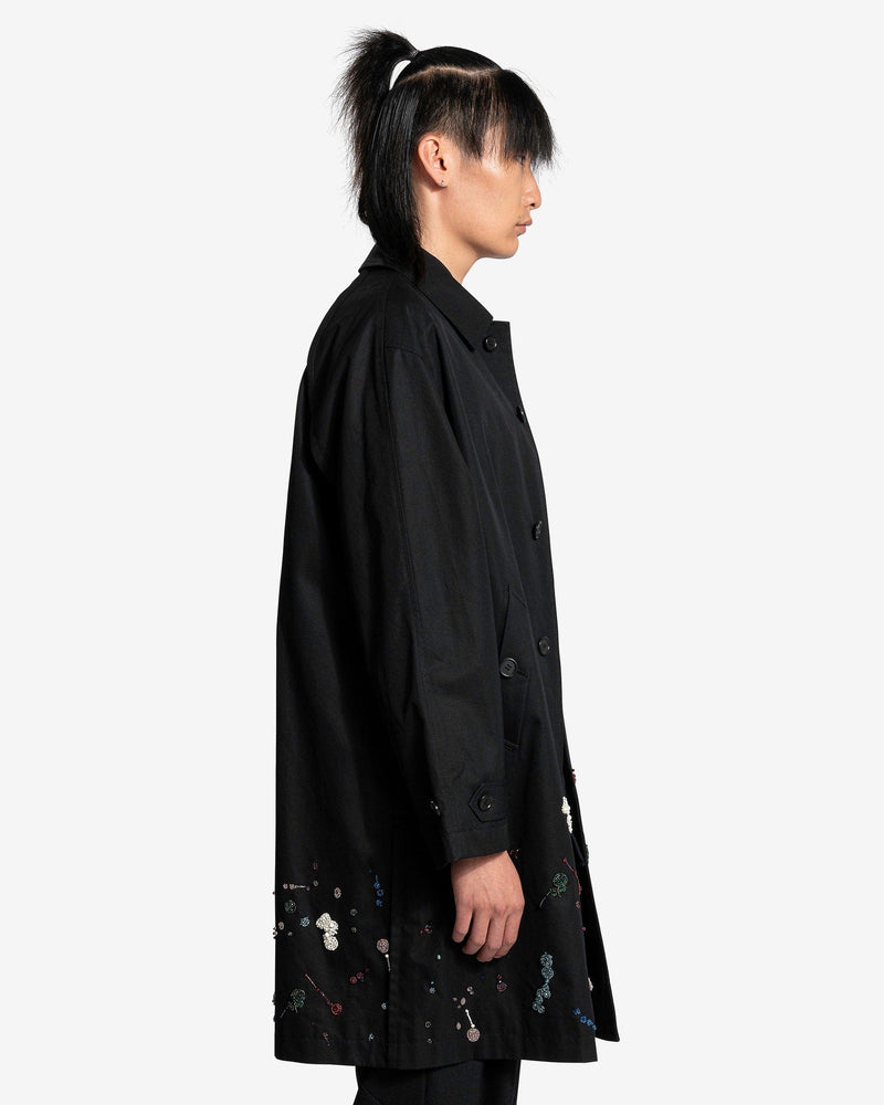 UNDERCOVER Men's Jackets Embroidered Splatter Coat in Black