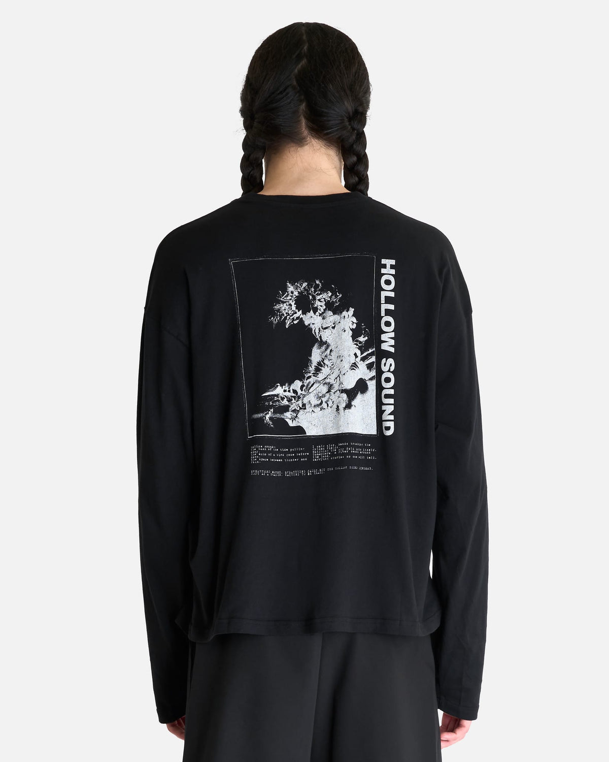 Ann Demeulemeester Men's T-shirts Emil "Hollow Sound" T-Shirt in Black