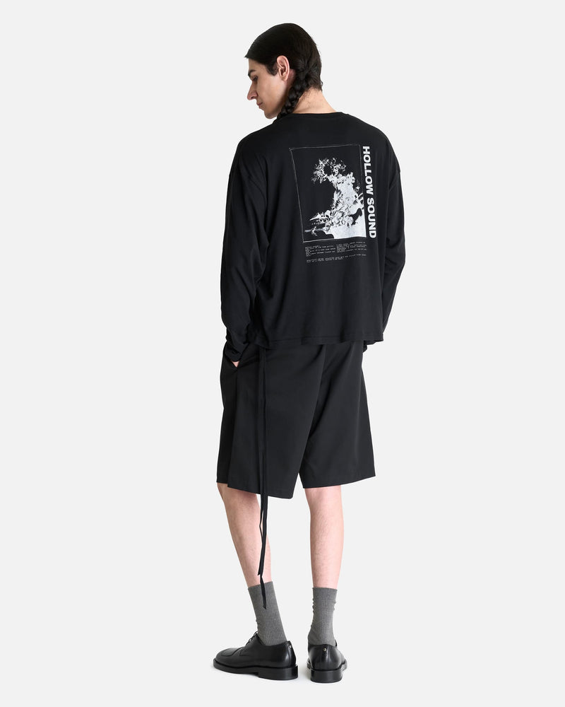 Ann Demeulemeester Men's T-shirts Emil "Hollow Sound" T-Shirt in Black