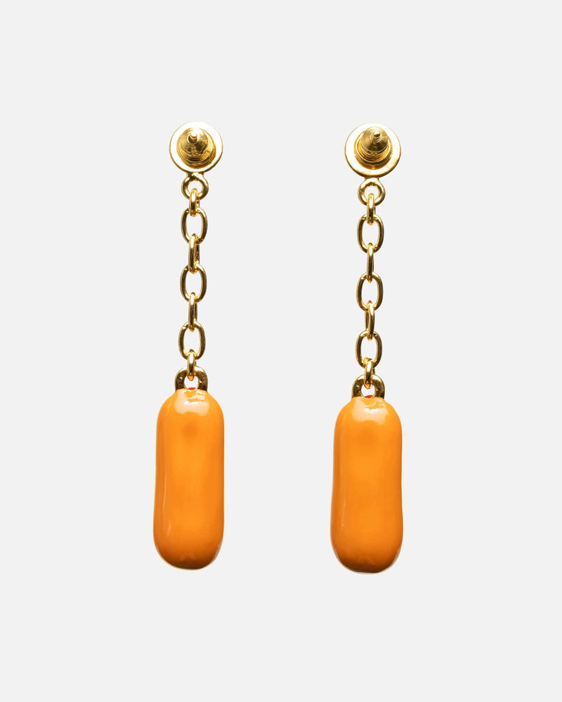Marni Jewelry O/S Enameled Hot Dog Earring in Arabesque