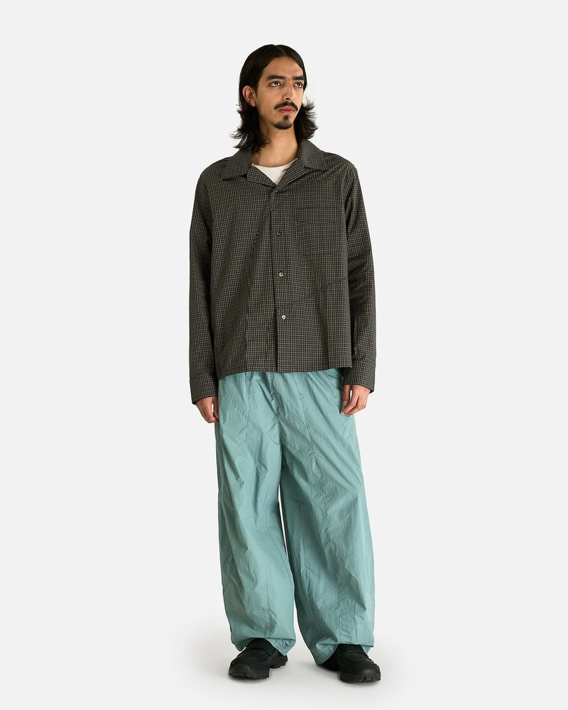 FFFPOSTALSERVICE Men's Pants Enigma Super Wide Track Botton in Sky/Light Grey