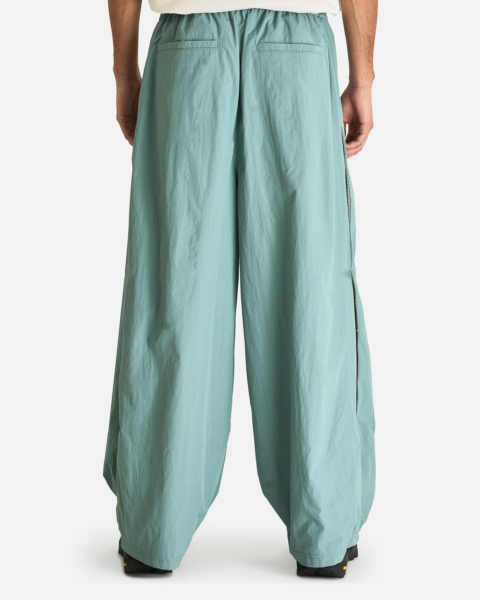 FFFPOSTALSERVICE Men's Pants Enigma Super Wide Track Botton in Sky/Light Grey