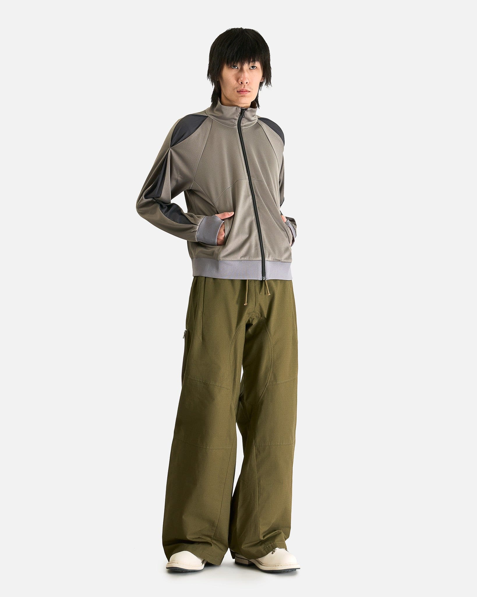 FFFPOSTALSERVICE Men's Jackets Enigma Tracksuit Jacket in Space Grey/Grey