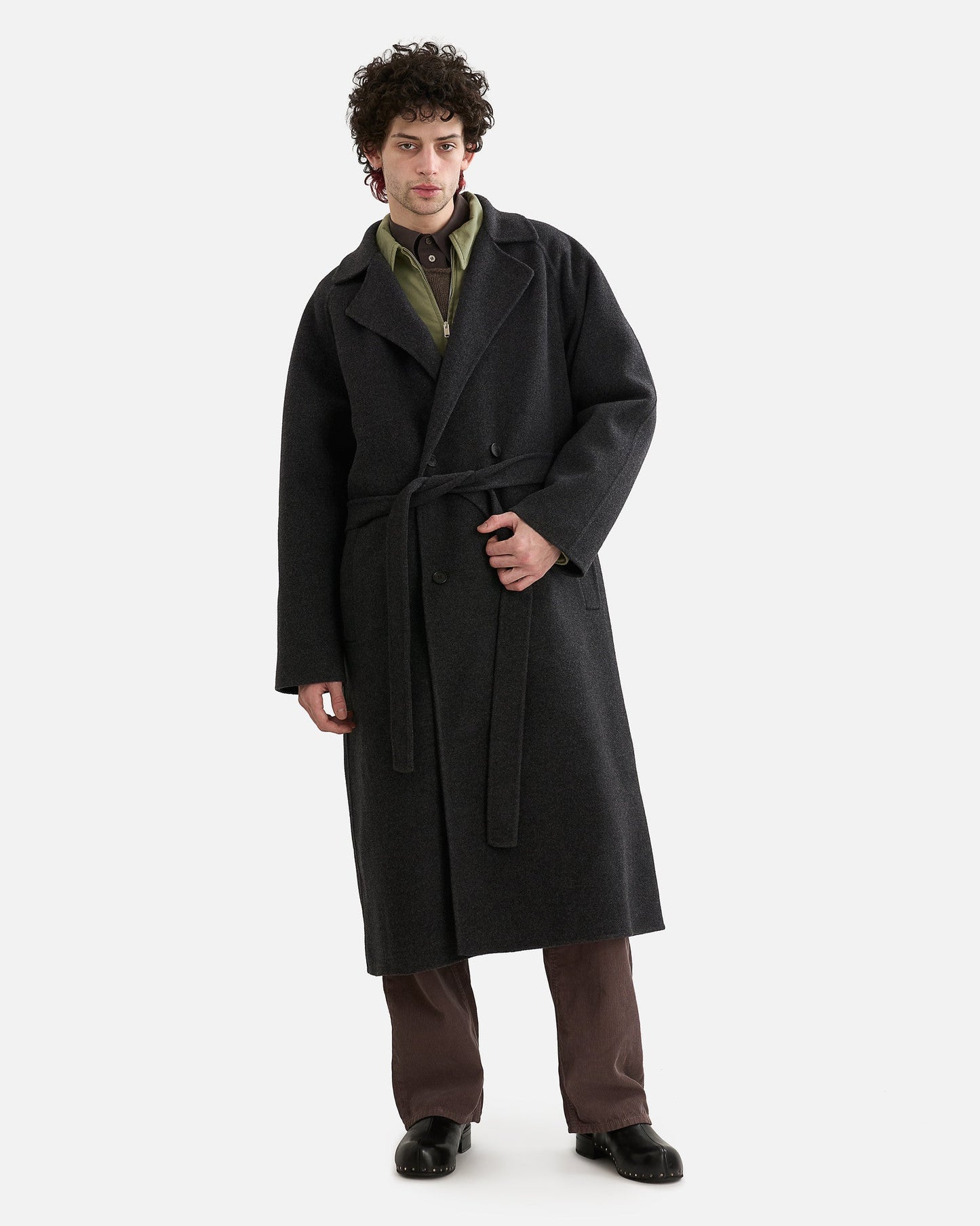 The Row Men's Coats 40 Eomer Coat in Charcoal
