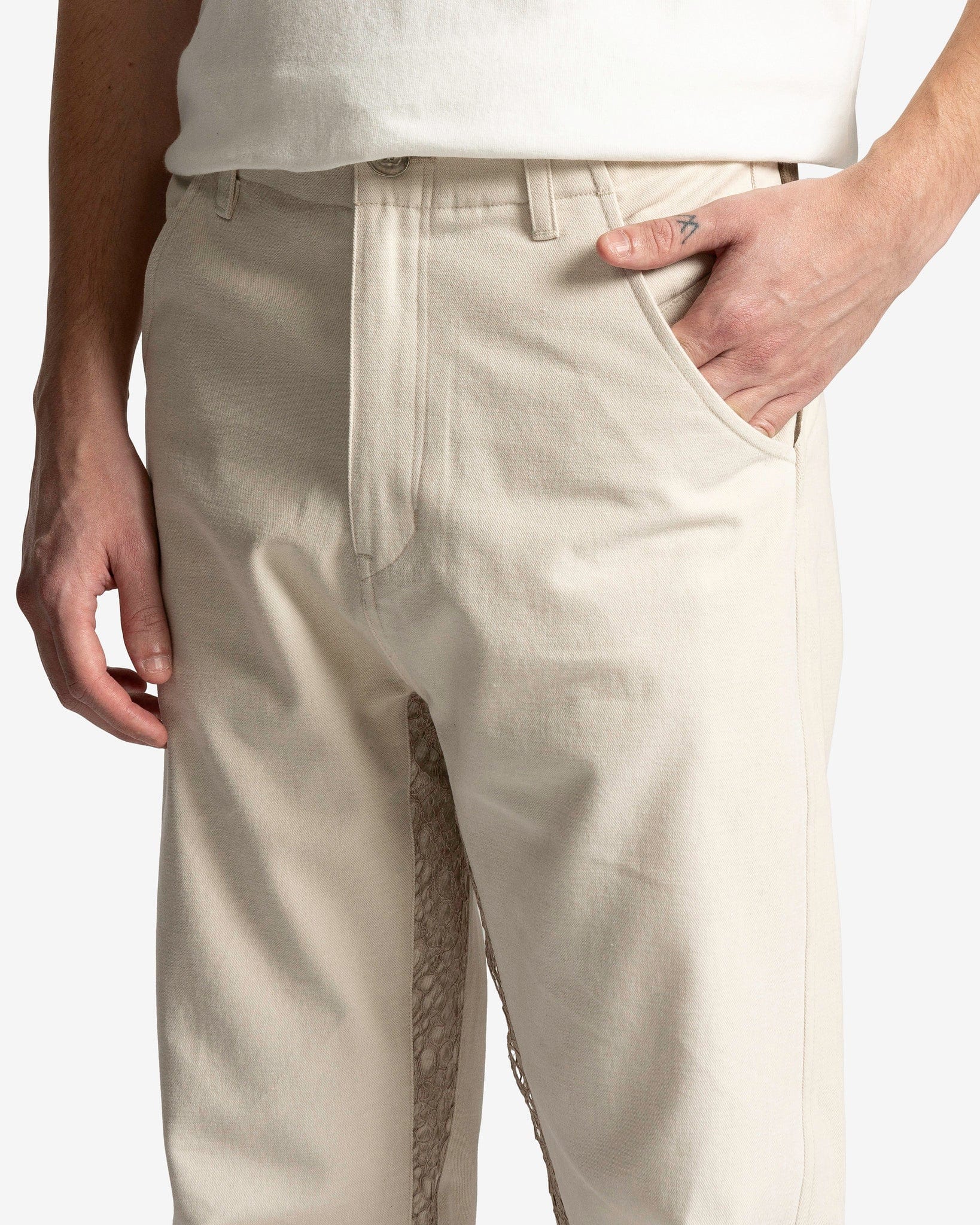 XLIM Men's Pants EP. 4 05 Trouser in Ivory