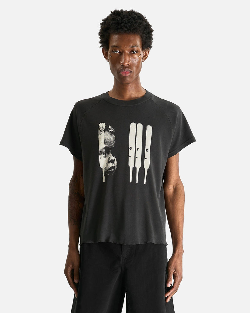 Enfants Riches Deprimes Men's T-Shirts ERD Baby Raglan T-Shirt in Faded Black