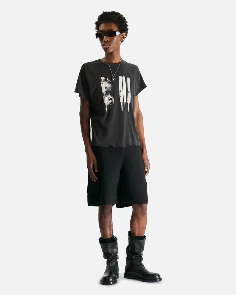 Enfants Riches Deprimes Men's T-Shirts ERD Baby Raglan T-Shirt in Faded Black