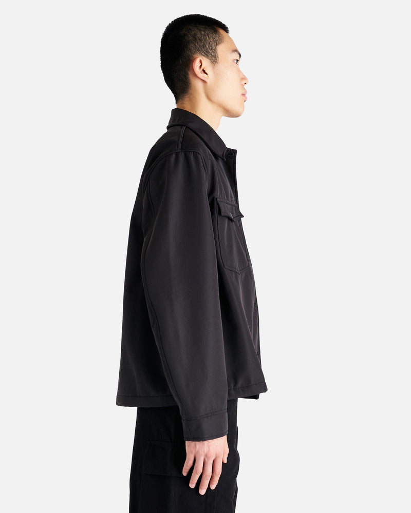 Our Legacy Men's Jackets Evening Coach Jacket in Black Fleecy Tech