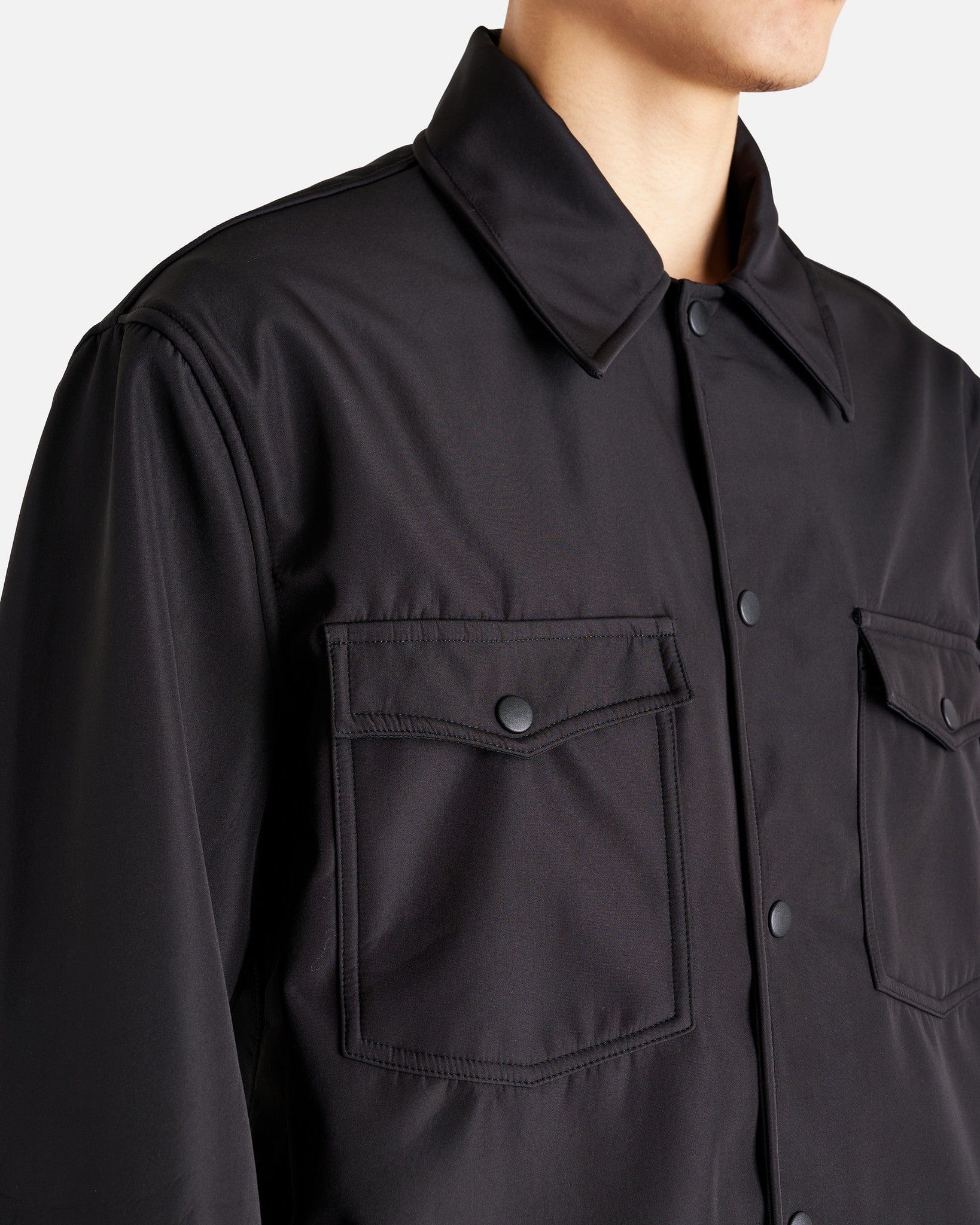 Our Legacy Men's Jackets Evening Coach Jacket in Black Fleecy Tech