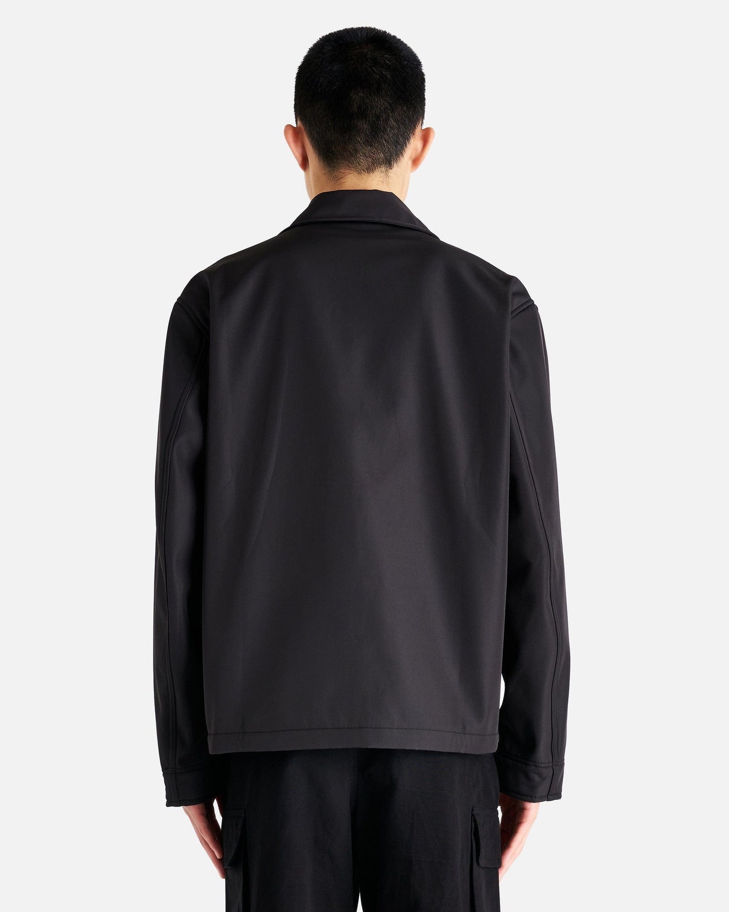 Our Legacy Men's Jackets Evening Coach Jacket in Black Fleecy Tech
