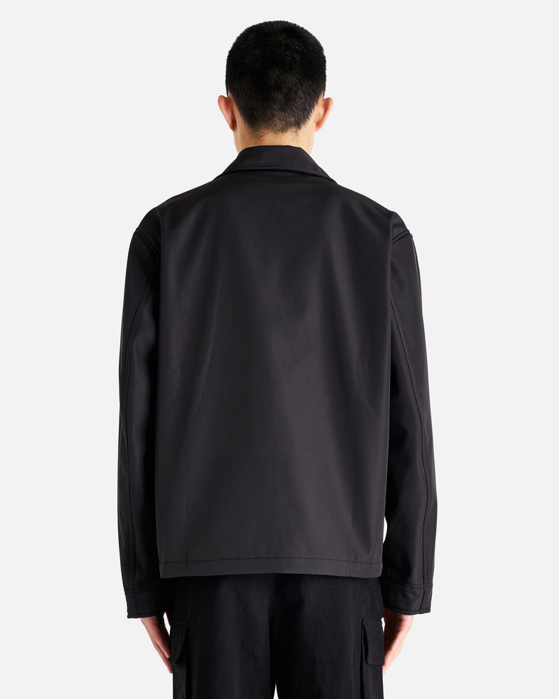 Our Legacy Men's Jackets Evening Coach Jacket in Black Fleecy Tech