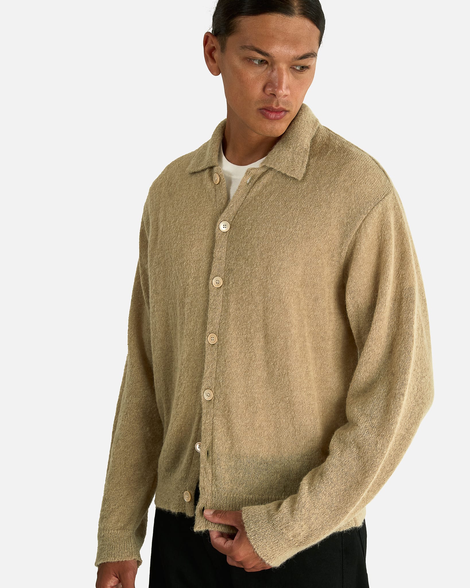 Our Legacy Men's Shirts Evening Polo in Soft Sage