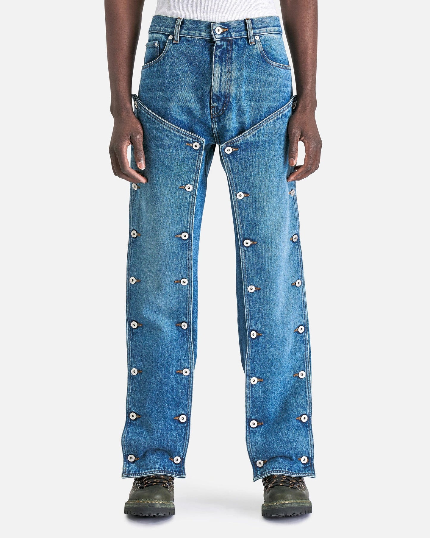 Evergreen Snap Off Jeans in Evergreen Vintage Blue – SVRN