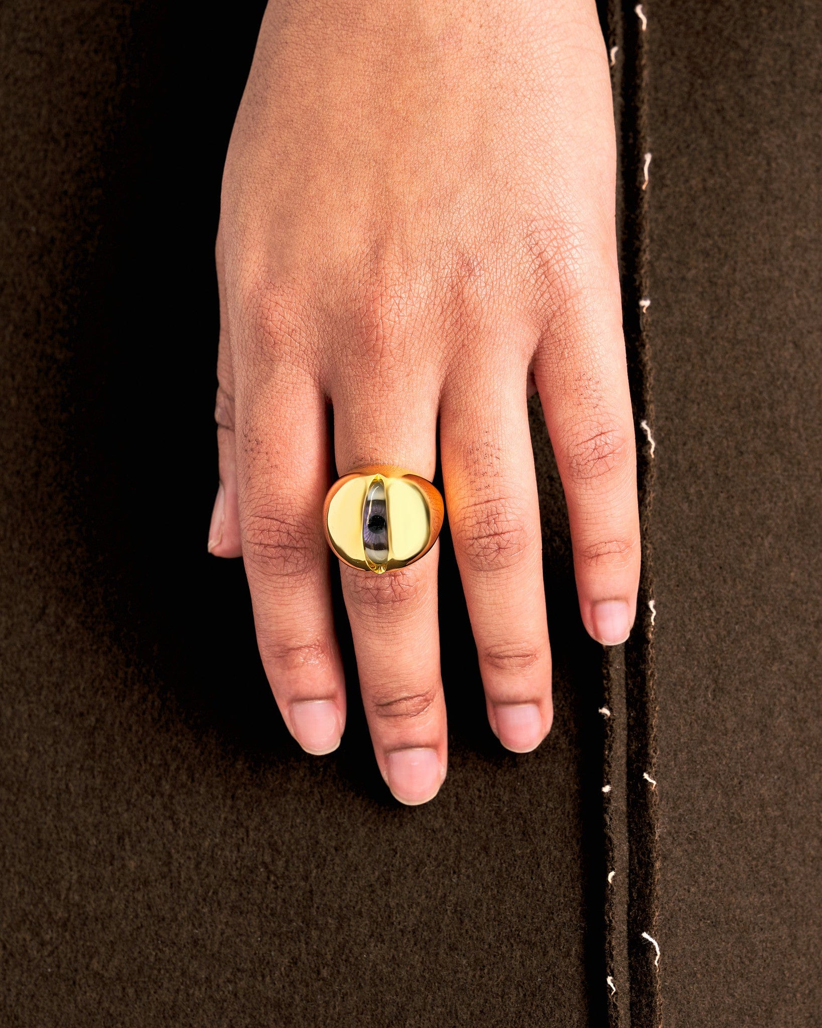 UNDERCOVER Jewelry Eye Ring in Gold