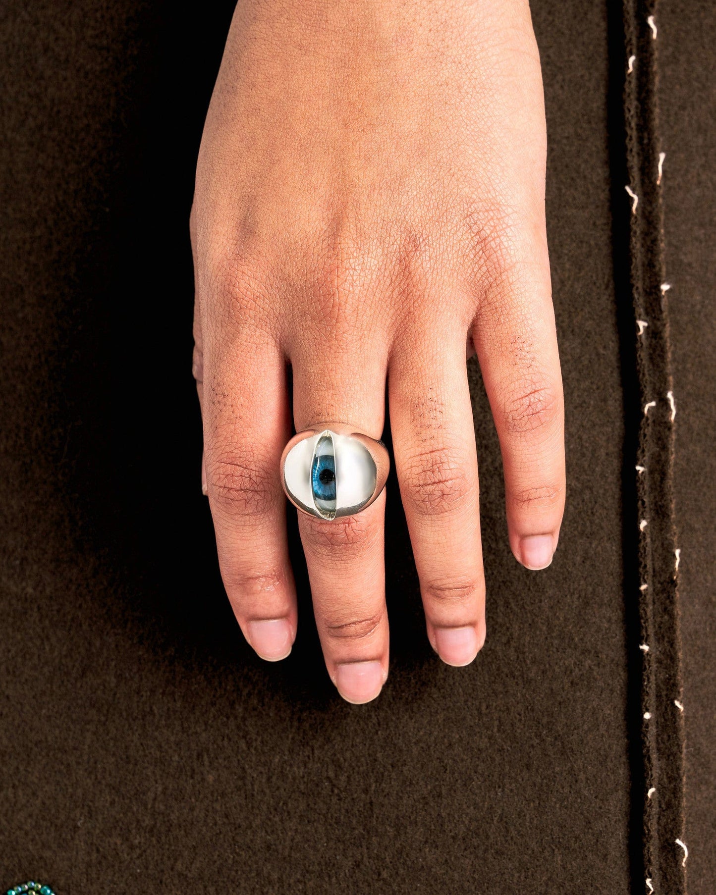 UNDERCOVER Jewelry Eye Ring in Silver